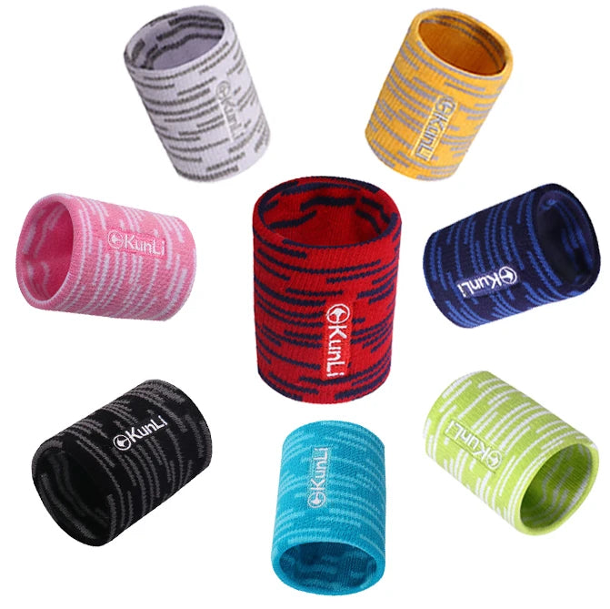 Custom Elastic Cotton Sweatband  Breathable Sports Basketball Terry Cloth Towel Sweat Wristbands