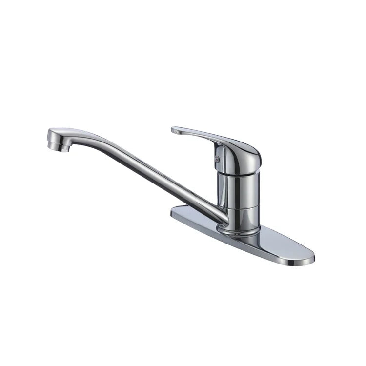 China Product CUPC Commercial Mixer Kitchen Tap Chrome Sanitary Ware Single Handle Kitchen Faucet