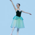 Professional Ballet Romantic Tutu Long Skirt Black Red Spain Dress Adult Children's Ballet Performance Dress