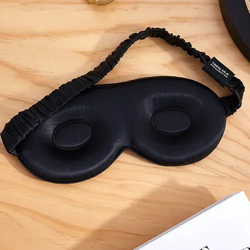 New Arrival Silk 3d Eye Mask Wholesale Mulberry  3d Silk Eye Mask Breathable 3d Silk Eyemask