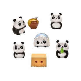 Lovely Microlandschaft Gardening Diy 3d Miniature Panda Design Resin Animal Figures