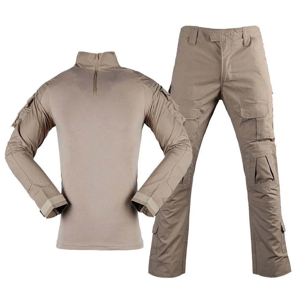 Frog Suit Long Sleeve Suit Outdoor Training Suit Camo Color Tactical Uniform