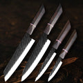Steel Non Stick Chef Knife With Ebony Wood Japanese Knife Cleaver Boning Slicing Chopper Knife