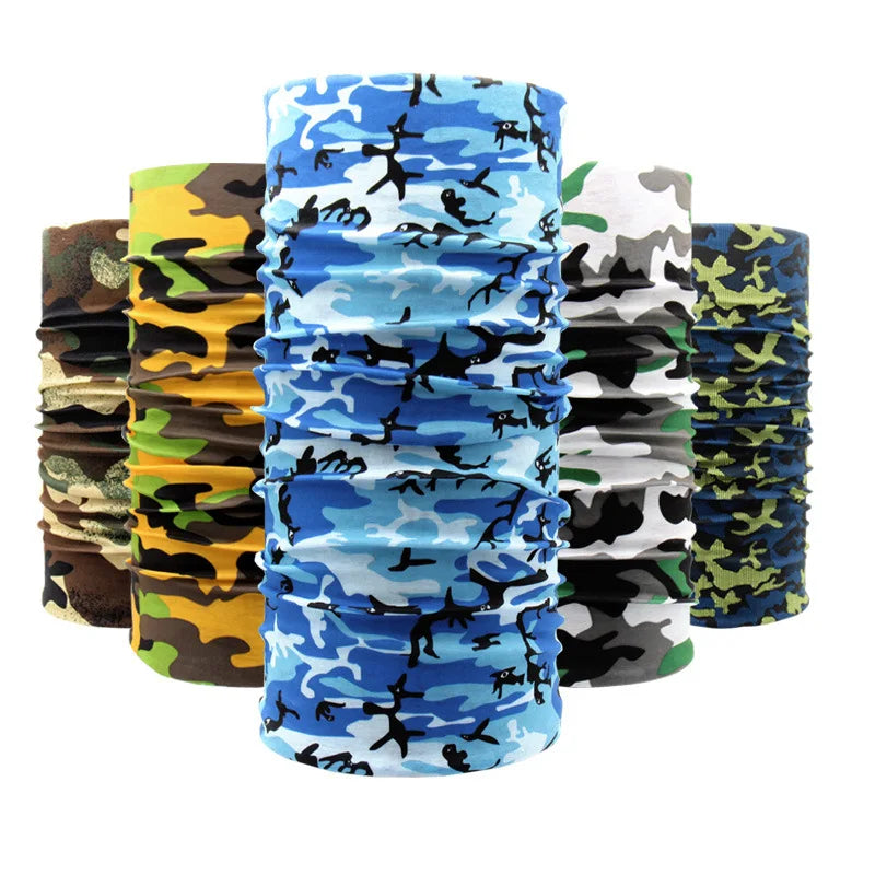 Multifunctional Headwear Custom logo Print Bandana Breathable Cycling Neck Gaiter Warmer Tube Snood Scarf for Outdoor Adventure