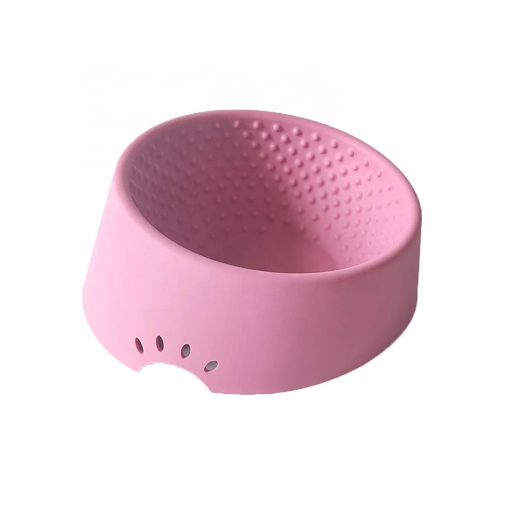 Wholesale Custom Portable Luxury Silicone Pet Feeding Food Water Bowl Slow Feeder Dog Bowls