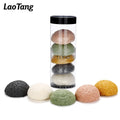 Activated Charcoal and Aloe Vera Natural Konjac Facial Sponges for Gentle Face Cleansing and Exfoliation