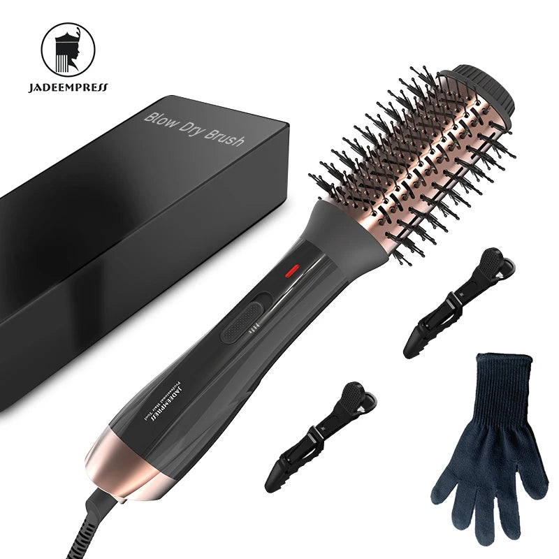 Professional 1000W Ionic High Speed Hair Dryer Brush with Rotating Volumizer for Salon & Hotel Use Electric Household Styler