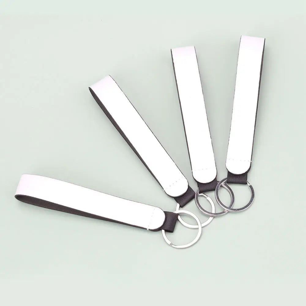 Factory Hot Sell Wholesale or Custom Blanks PU Leather Sublimation Keyring