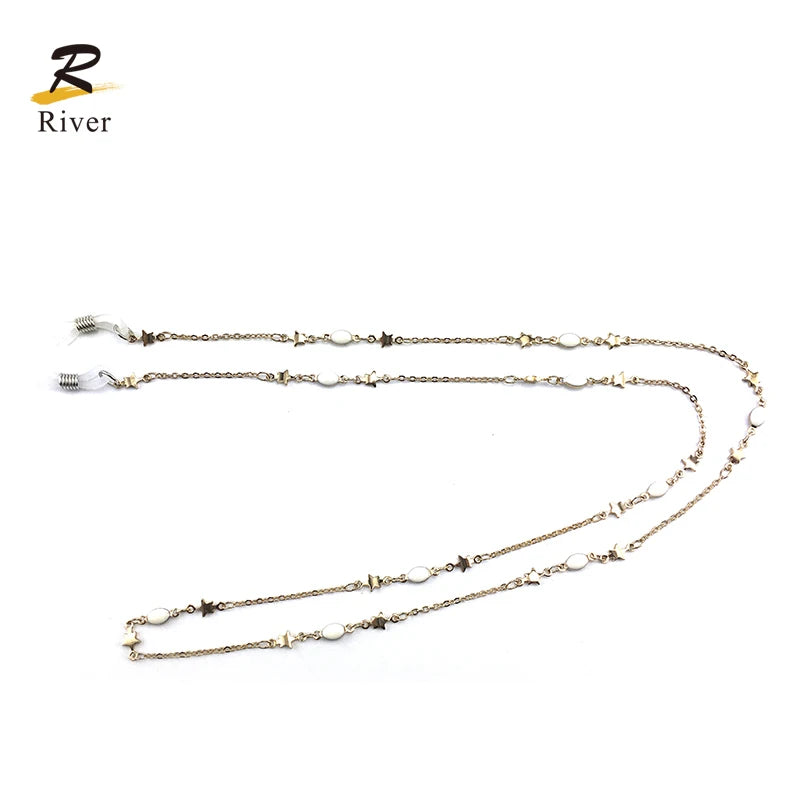 Retro Elegent Anti-Fall Metal Sunglasses Rope Glasses Strap Eyeglass Chain