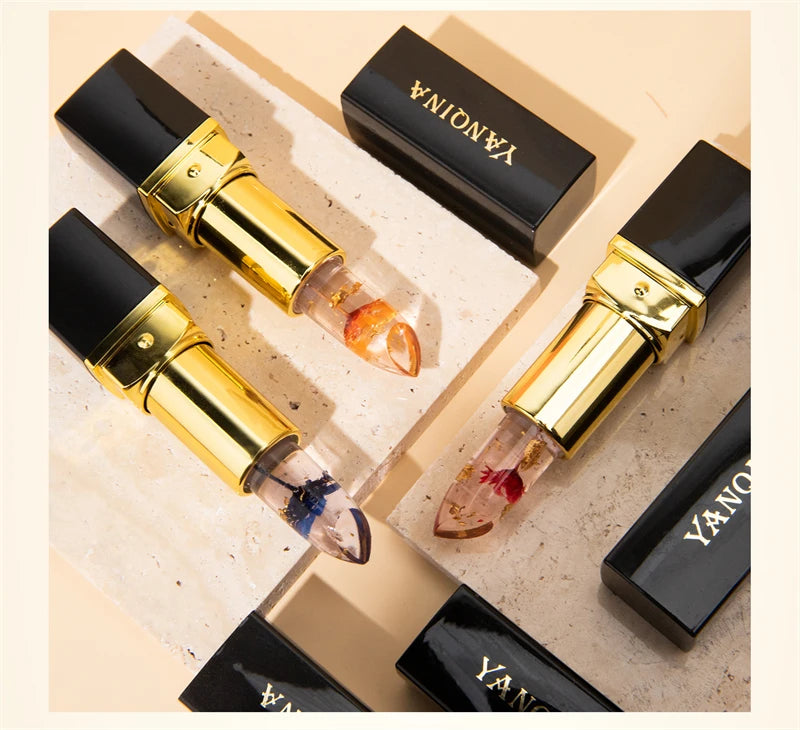 Flower Lipstick Private Label Long Lasting Waterproof Moisturizing Sunscreen Herbal Lip Balm Stick for All Skin Types