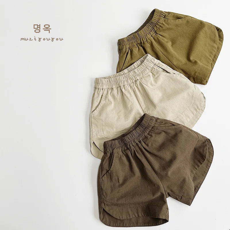 2026 Summer New Casual Shorts Children's Pants Boys Shorts Cotton Children's Summer Wear