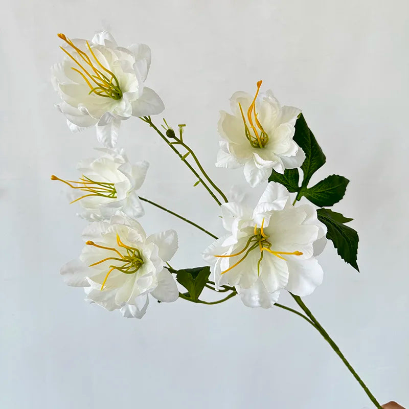 Hot Selling 3-Head Handmade Lily Artificial Flowers Home Mother's Day Thanksgiving Chinese New Year Back School Cheap Desktop