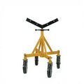 Industrial Heavy Duty V Head Adjustable Pipe Stands with Wheels OEM ODM ROCFLY PSV-02