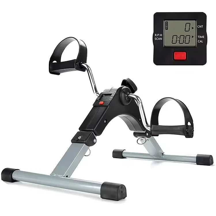 Folding Exercise Peddler With Electronic Display Simple Mini Bike