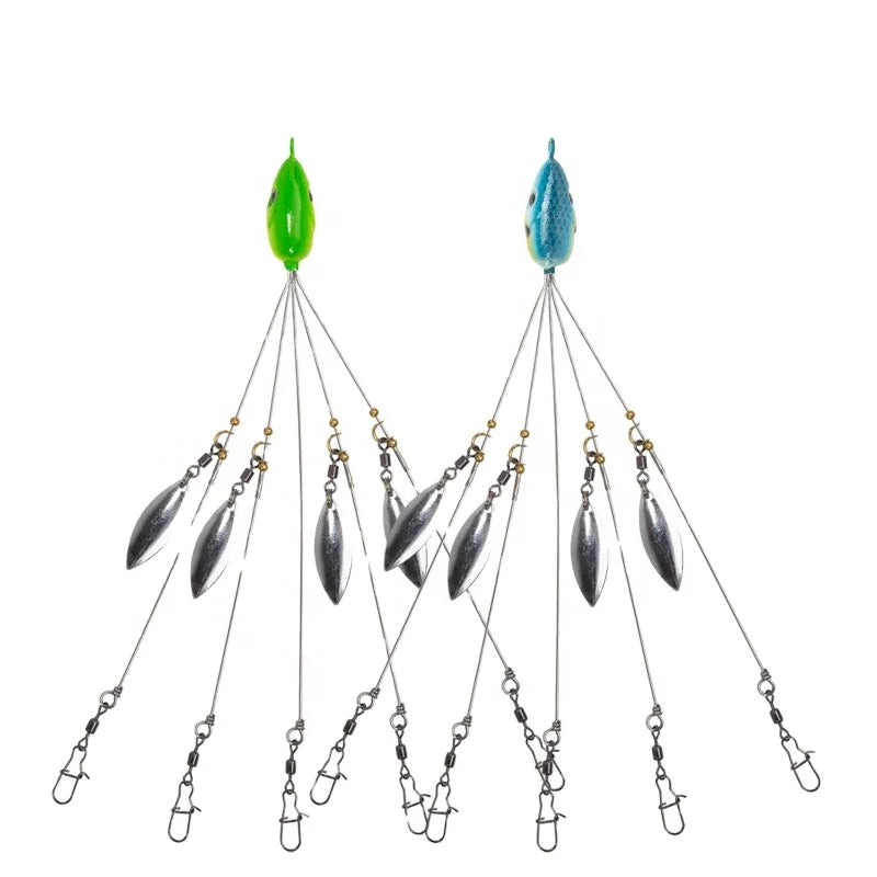 Alabama Rig Umbrella Set Suitable for Seawater Stripper Bass Fishing Bait Swimming Bait and Fishing Hook 21 Pieces Alabama Rig