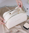 WinStart Big Capacity Fashion Candy Pattern PU Leather Zipper Closure Square Pillow Makeup Pouch for Cosmetic Vanity Bag Model