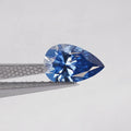 Sapphire Teardrop Moissanite Gemstone Loose Dark Blue Pear Cut with Fancy Teardrop Design