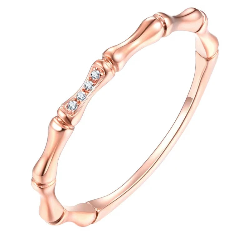 9ct 14k 18k Real Gold Real Diamond Rings Yellow Pure Gold Jump Au750 Engagement Rings Jewelry for Husband and Wife