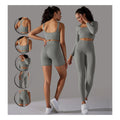 Custom Active Wear Set Women Gym Workout Long Sleeves Yoga Workout Sets Women