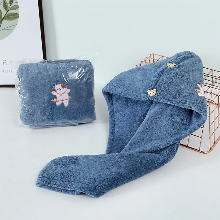 Magic Quick Dry Turban Wraps Hair Drying Towel Super Absorbent Microfiber Hair Towel Wrap for Women
