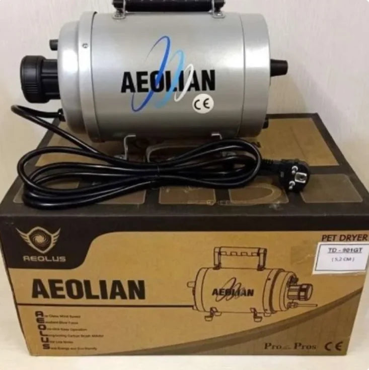 AEOLIAN Professional Dog Hair Dryer TD-901GT Variable Speed with Factory Supply Plastic and Rubber Material for Pets Washing