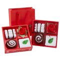 In Stock Manufacturer 3pcs Towel Set 100% Cotton Adult Towel Set for Valentine's Day Gift Hand Face Towel Set