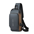 Wholesale Anti-Theft Shoulder Bag Fashionable Cool Sling Bag USB TSA Lock Waterproof Polyester Crossbody Chest Design 5pcs 616
