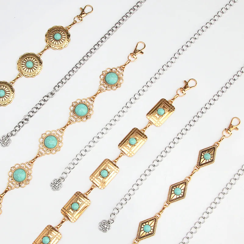 2023 New Fashion Vintage Pattern Waist Chain Women Dress Suit Accessory Chain Belt for Women Fashion