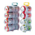 Refrigerator Beverage Soda Can Storage Organizer Water Bottle Storage Dispenser 4 Holes Beverage Storage Rack
