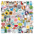 100 Pack Cute Vsco Vinyl Water Bottle  Stickers for Laptop Skateboard Computer Stickers for Teens Aesthetic Stickers Waterproof