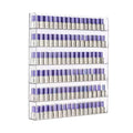 Modern Customized 6-Tier Clear Acrylic Nail Polish Rack Easy Assembly Wall Mounted Makeup Display Holder Organizer for Store