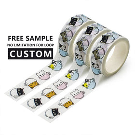 Japanese Style Kawaii Cute Cartoon Painter Golden Band Tape Washi Masking Paper Tape