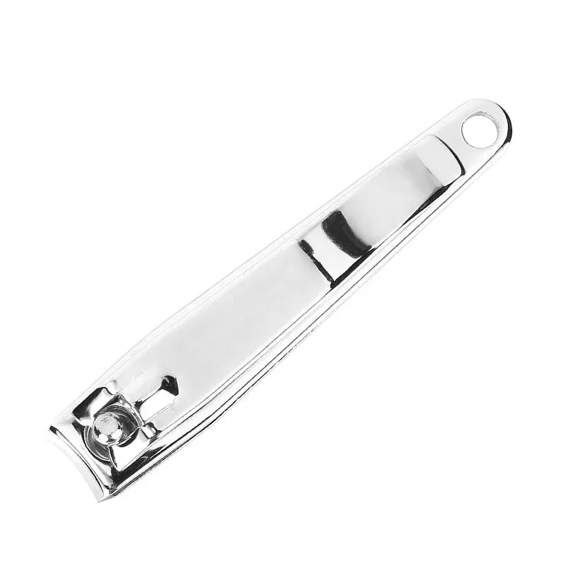Portable Silver Manicure Pedicure Kit Stainless Steel Curved Blade Durable Nail Clipper Cutter for Fingers Nails Nail Care Tools