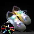 Rainbow Multicolor Led Light up Flashing Luminous Nylon Shoelaces Shoe String Laces Shoestring for Night Party Hip-hop Fashion