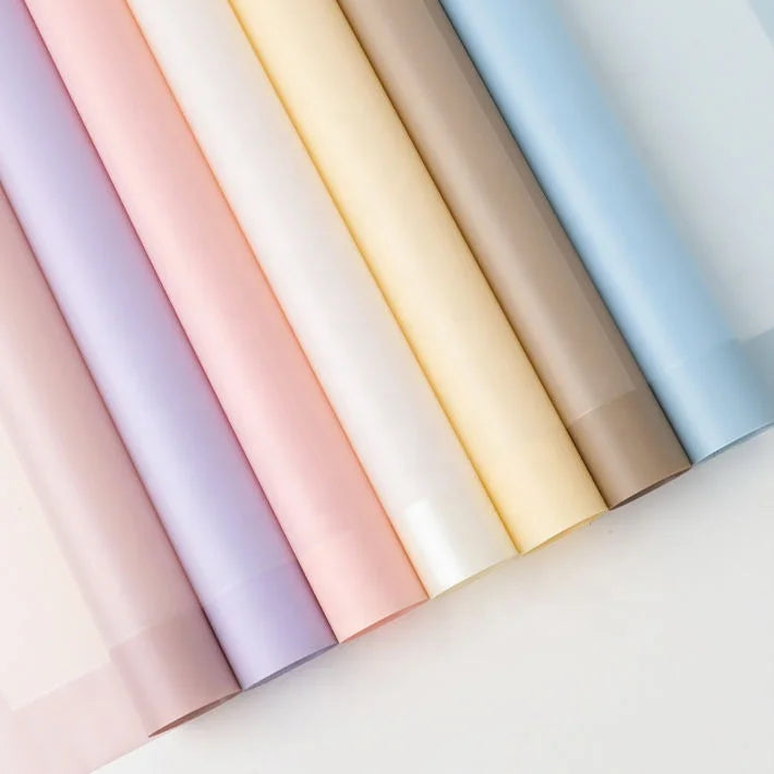 INUNION Factory Wholesale Floral Wrapping Paper Phnom Jelly Film Florist Wrapping Paper Waterproof Wrapping Paper Flower Bouquet