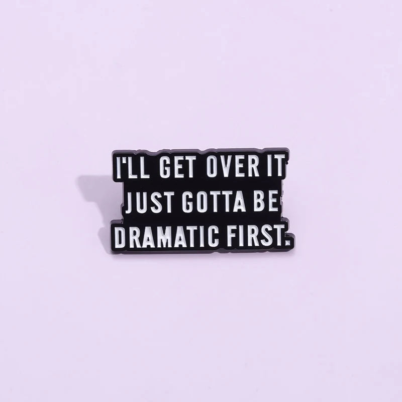Funny Quotes Cute Anime Movies Games Hard Enamel Pins Collect Cartoon Brooch Backpack Hat Bag Collar Lapel Badge
