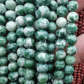 Gold Supplier Wholesale Loose Gemstone Natural Stone Green Tree Agate Beads for Jewelry Making