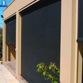 Electric Custom Aluminum Alloy Zip Track Roller  Blinds Sun Shades  for Backyards Gazebos Terrace