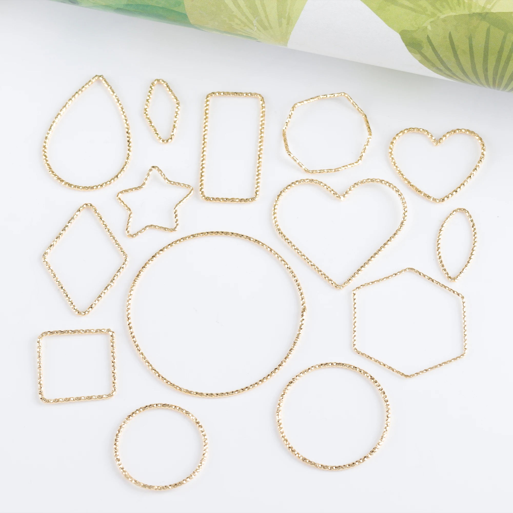 MA22 10pcs Lot 18K Gold Plated Copper Charms Nickel Free Jewelry Accessories for DIY Earrings Pass REACH for Making Findings