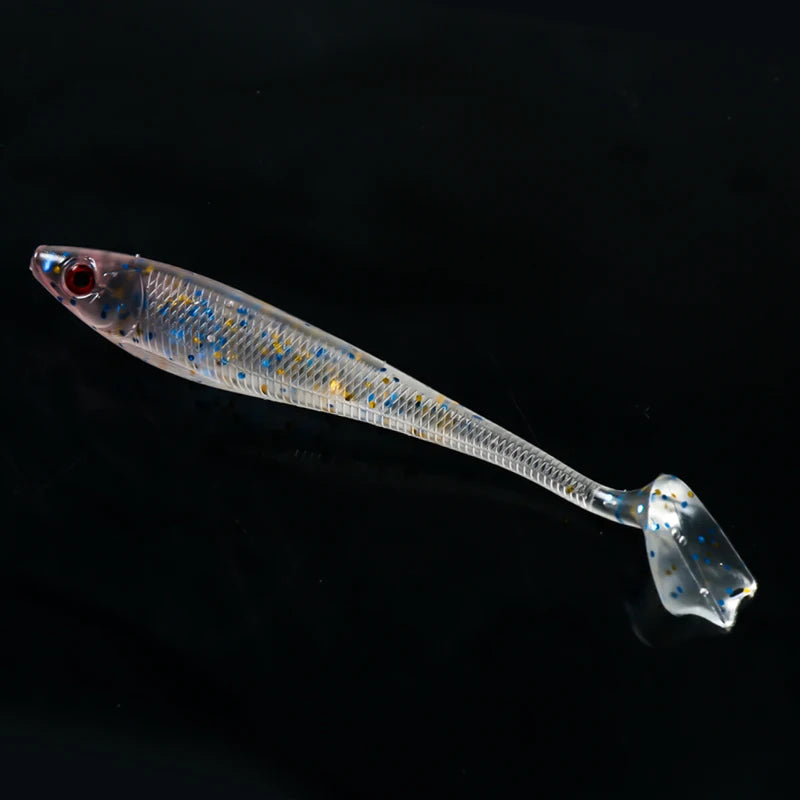 Bionic Bait Paddle Tail Soft Plastic Fishing Lures for Saltwater & Freshwater Attracts Sea Bass Carp Trout Made Durable Rubber