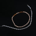 Fashion Bling Full Zircon Luxury Crystal Bracelet Metal Chain Non Tarnish Jewelry Bracelet for Women