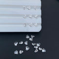 Heart Shape 3.0mm - 6.0mm DEF VS Synthetic/ Man Made Diamond CVD  HPHT Loose Gemstone  Lab Grown Diamond