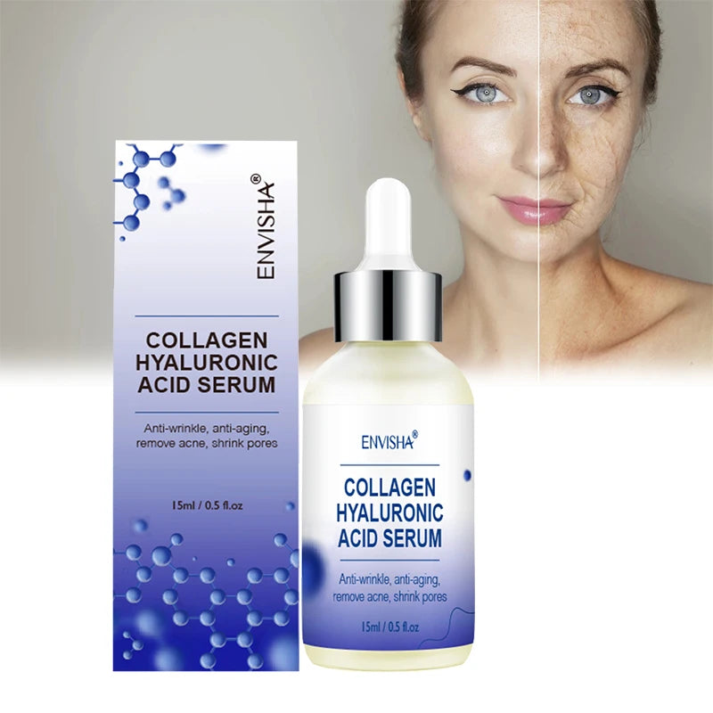 Custom Organic Anti-wrinkle Firming Nourishing Collagen Hyaluronic Acid Face Serum Private Label