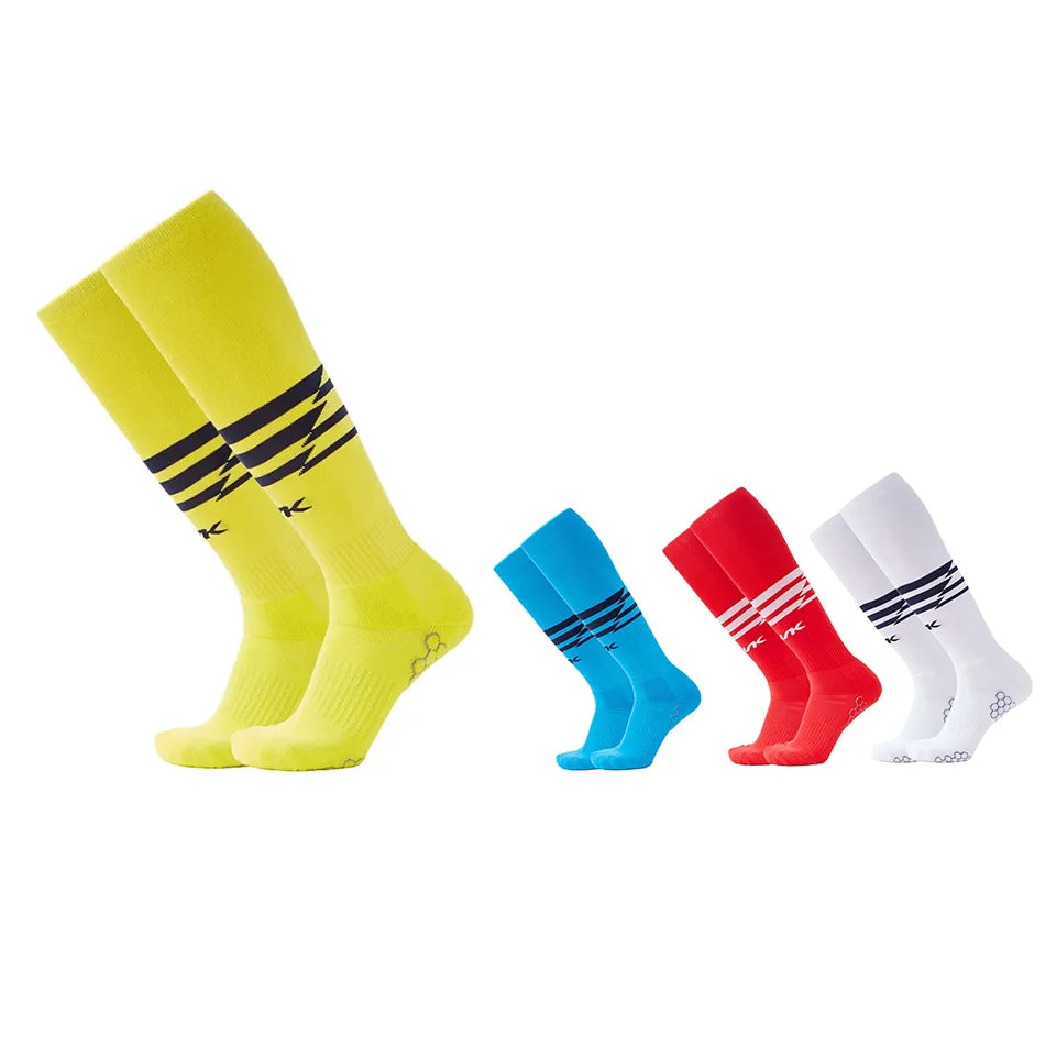 Custom Logo Crew Knitted Anti-Slip Soccer Football Sport Socks Breathable Sporty Autumn Unisex Adults