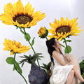 O-Z005 Custom Giant Flowers Shop Window Display Props Large Sun Flower Giant Paper Flowers Standing for Wedding Shop Decoration