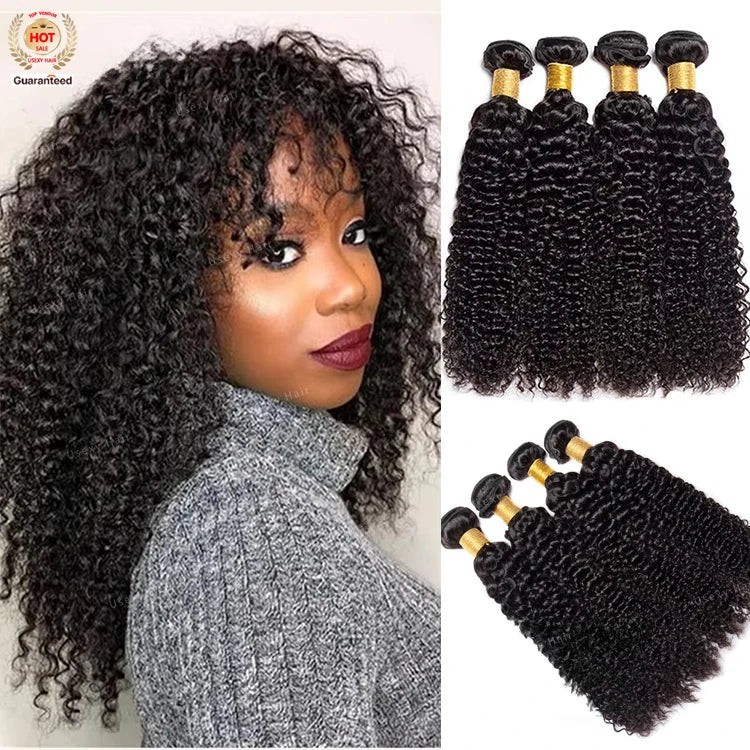 Wholesale Cuticle Aligned Unprocessed Remy Bulk Virgin Brazilian Human Hair Extensions Vendors Kinky Curly Bundles