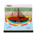Paper Folding Bird Notepad Block 3D Paper Cube Notes Weekly Calendar Planner Notepad Paper Block With Gift Box