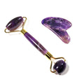 DIY Crystals Hot Sales Skin Care Tools Custom 100% Natural Crystal Facial Face Amethyst Roller Gua Sha Jade Roller