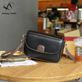 Andong Leather  Ladies Shoulder Messenger Bag Fashion Top Layer Cowhide Rectangular Bag Genuine Leather Female Bag 6236