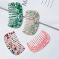 Vintage Leopard Print Cellulose Acetate Combs Custom Wholesale Hair Styling Tools 10cm Hair Combs for Women